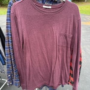Threads 4 Thought Maroon Long Sleeve Shirt